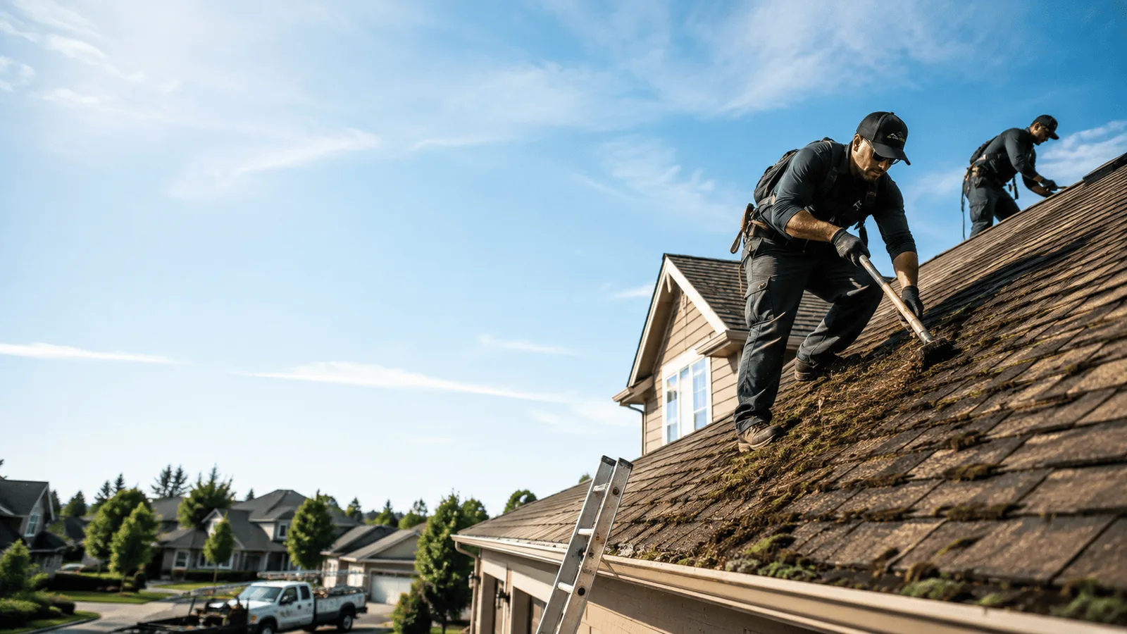 Roof Moss Removal in Comins, MI near me